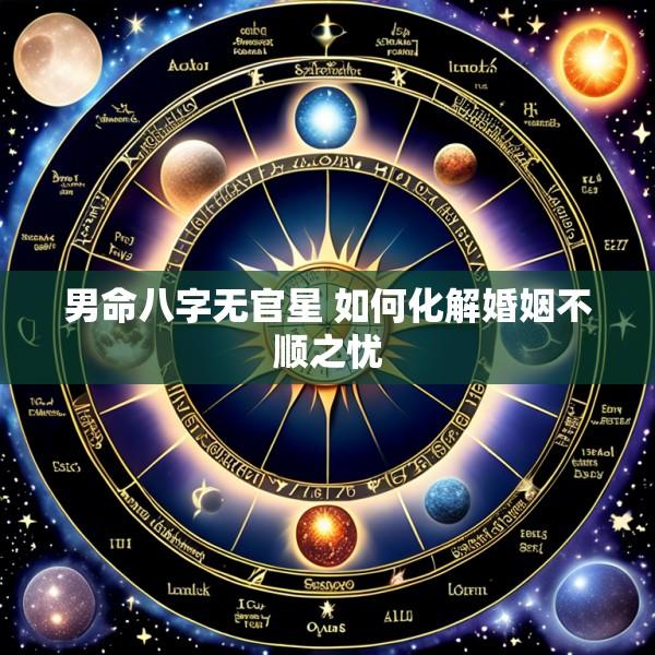 男命八字无官星 如何化解婚姻不顺之忧