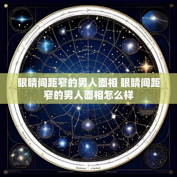 眼睛间距窄的男人面相 眼睛间距窄的男人面相怎么样