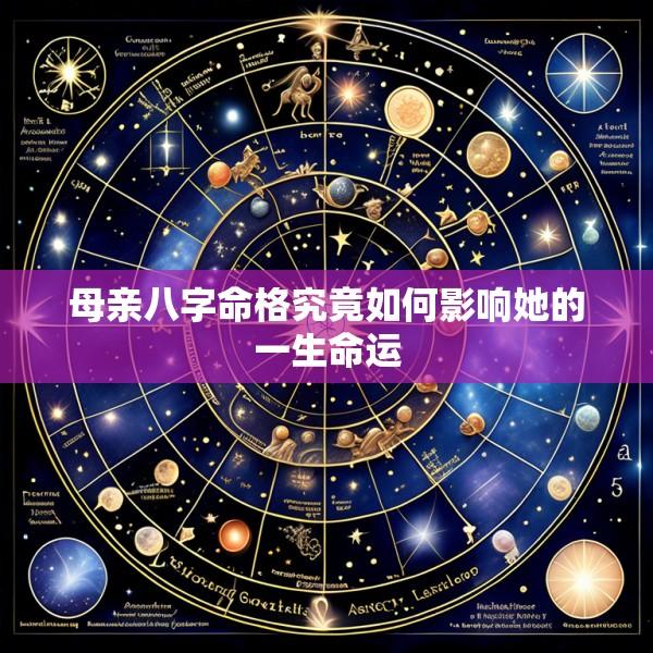 母亲八字命格究竟如何影响她的一生命运