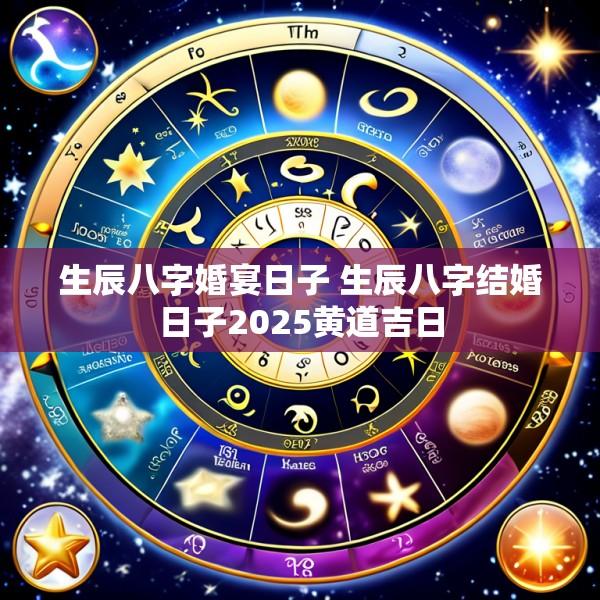 生辰八字婚宴日子 生辰八字结婚日子2025黄道吉日