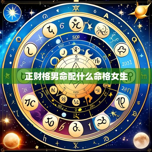 正财格男命配什么命格女生