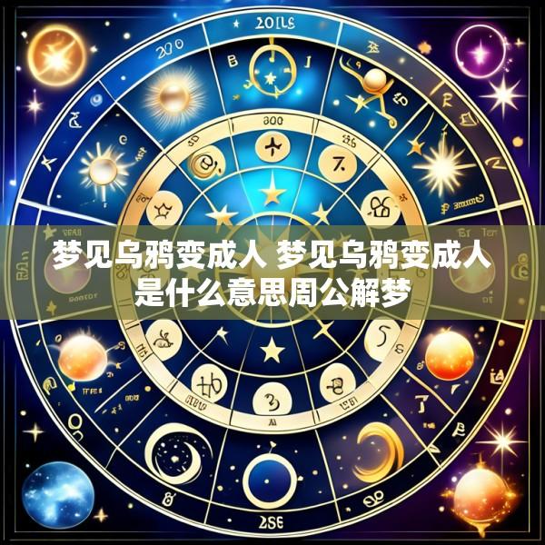 梦见乌鸦变成人 梦见乌鸦变成人是什么意思周公解梦