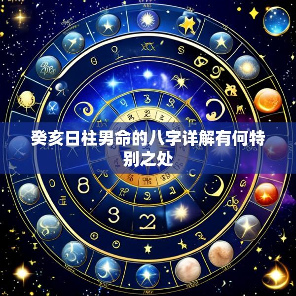 癸亥日柱男命的八字详解有何特别之处
