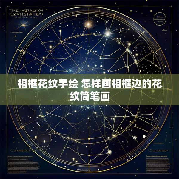 相框花纹手绘 怎样画相框边的花纹简笔画