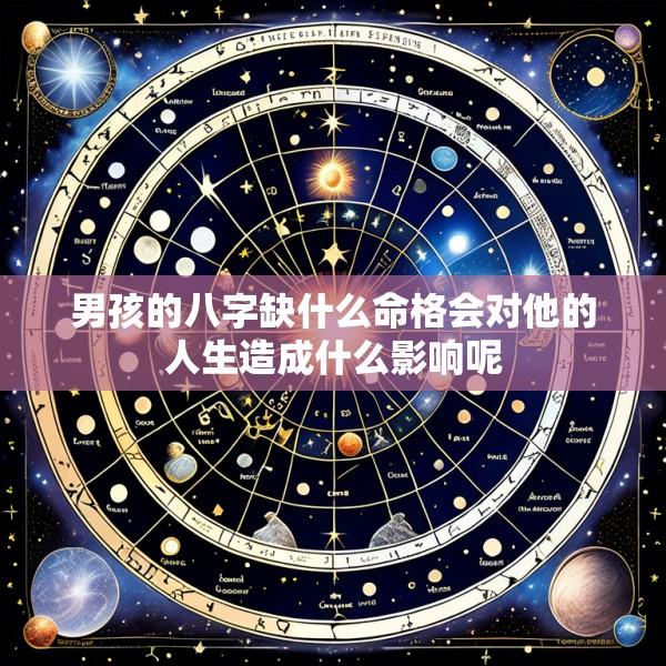 男孩的八字缺什么命格会对他的人生造成什么影响呢