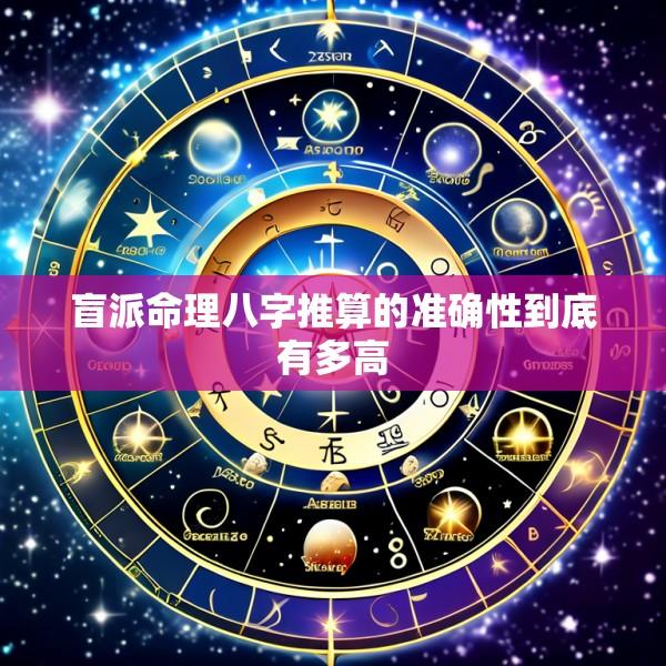盲派命理八字推算的准确性到底有多高