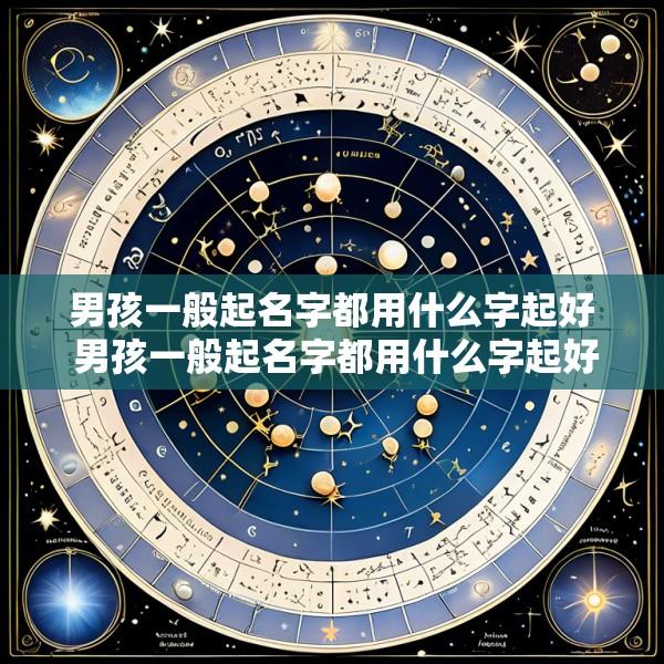 男孩一般起名字都用什么字起好 男孩一般起名字都用什么字起好听
