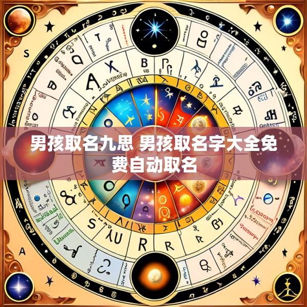 男孩取名九思 男孩取名字大全免费自动取名