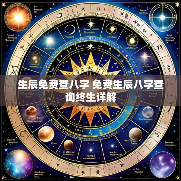 生辰免费查八字 免费生辰八字查询终生详解