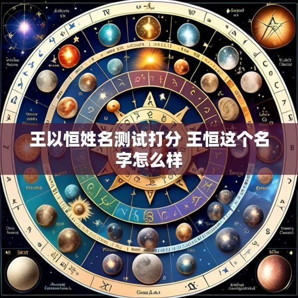 王以恒姓名测试打分 王恒这个名字怎么样