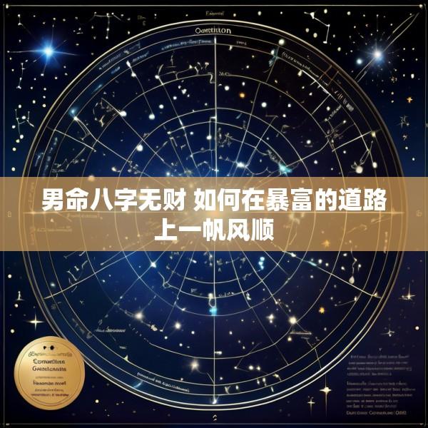 男命八字无财 如何在暴富的道路上一帆风顺