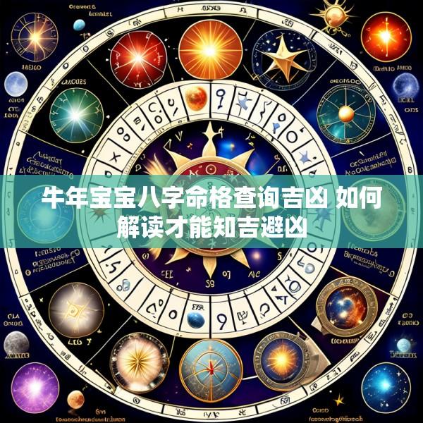 牛年宝宝八字命格查询吉凶 如何解读才能知吉避凶