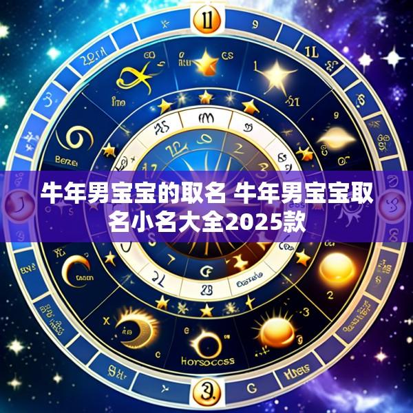 牛年男宝宝的取名 牛年男宝宝取名小名大全2025款