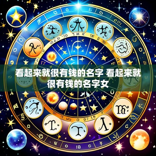 看起来就很有钱的名字 看起来就很有钱的名字女