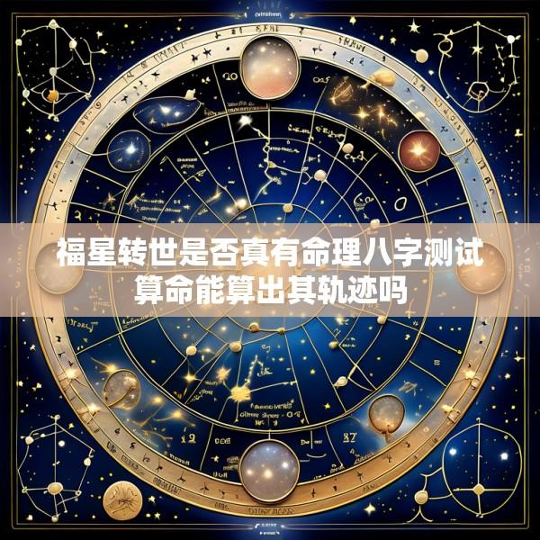 福星转世是否真有命理八字测试算命能算出其轨迹吗