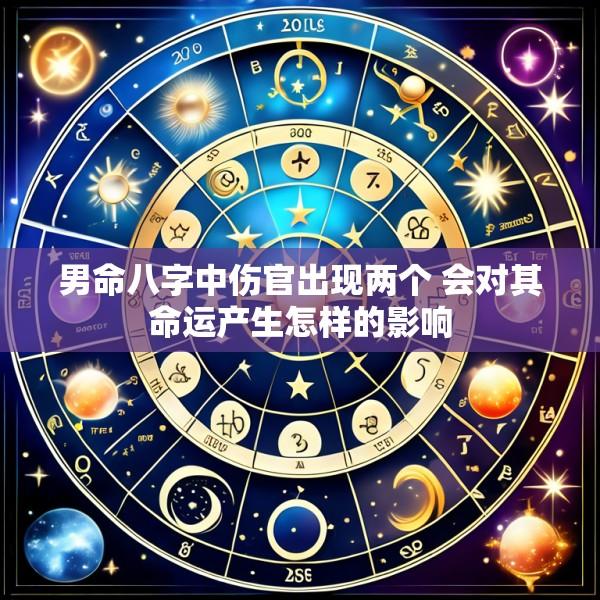 男命八字中伤官出现两个 会对其命运产生怎样的影响