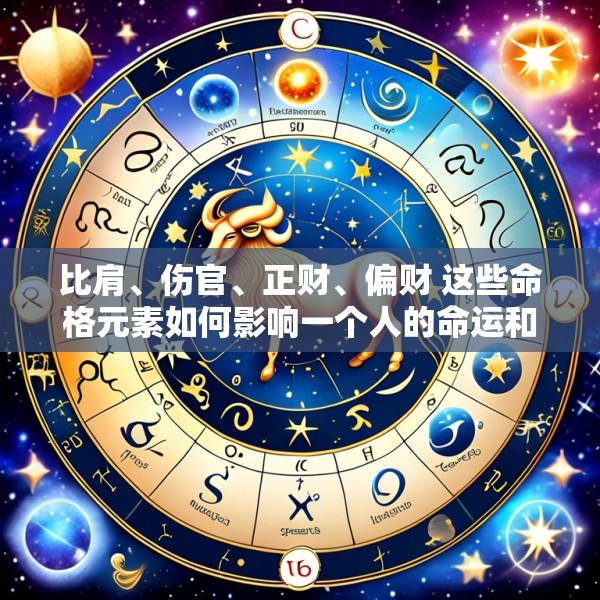 比肩、伤官、正财、偏财 这些命格元素如何影响一个人的命运和性格