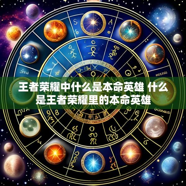 王者荣耀中什么是本命英雄 什么是王者荣耀里的本命英雄