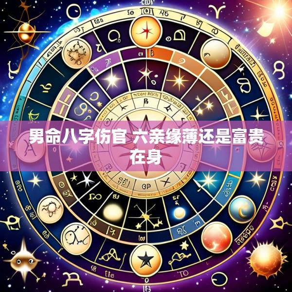 男命八字伤官 六亲缘薄还是富贵在身