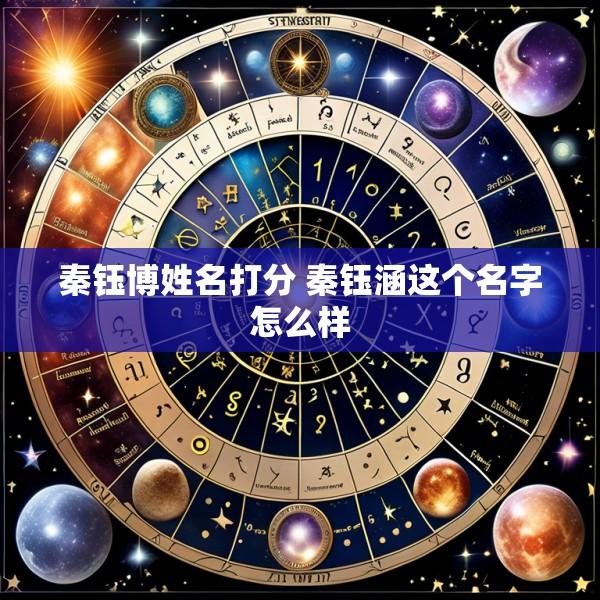 秦钰博姓名打分 秦钰涵这个名字怎么样