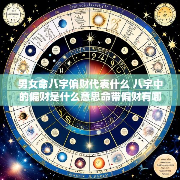 男女命八字偏财代表什么 八字中的偏财是什么意思命带偏财有哪些作用