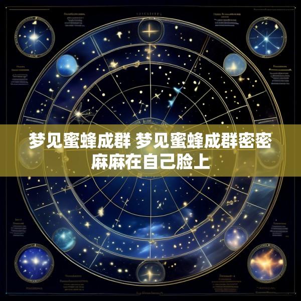 梦见蜜蜂成群 梦见蜜蜂成群密密麻麻在自己脸上