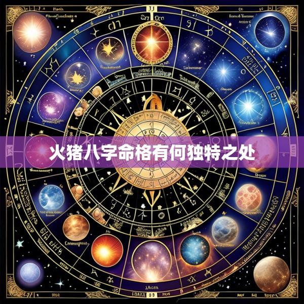 火猪八字命格有何独特之处