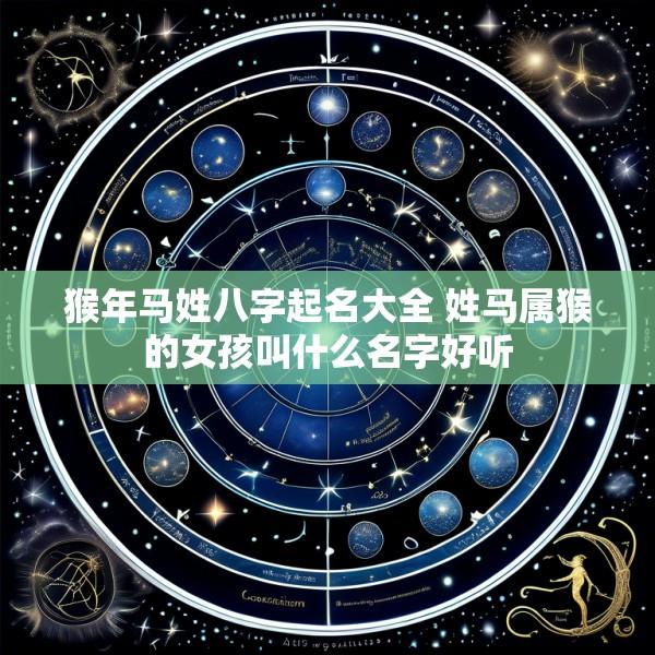 猴年马姓八字起名大全 姓马属猴的女孩叫什么名字好听