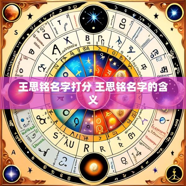 王思铭名字打分 王思铭名字的含义
