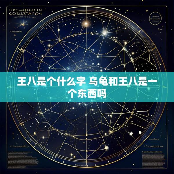 王八是个什么字 乌龟和王八是一个东西吗
