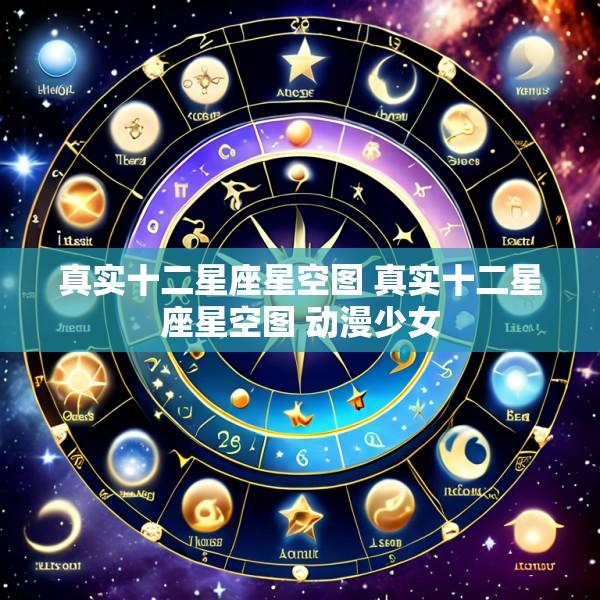 真实十二星座星空图 真实十二星座星空图 动漫少女