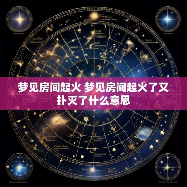 梦见房间起火 梦见房间起火了又扑灭了什么意思