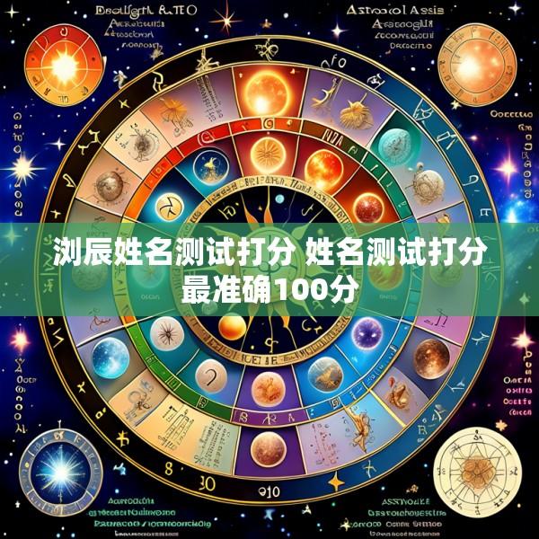 浏辰姓名测试打分 姓名测试打分最准确100分