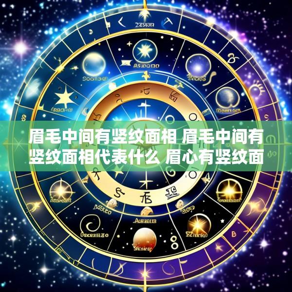 眉毛中间有竖纹面相 眉毛中间有竖纹面相代表什么 眉心有竖纹面相分析