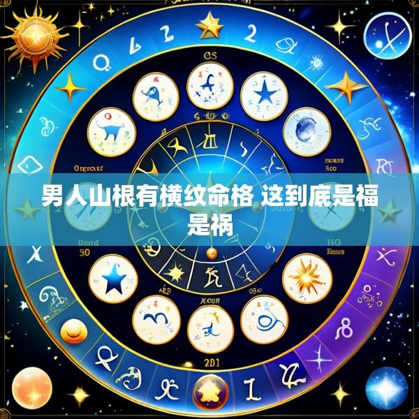 男人山根有横纹命格 这到底是福是祸