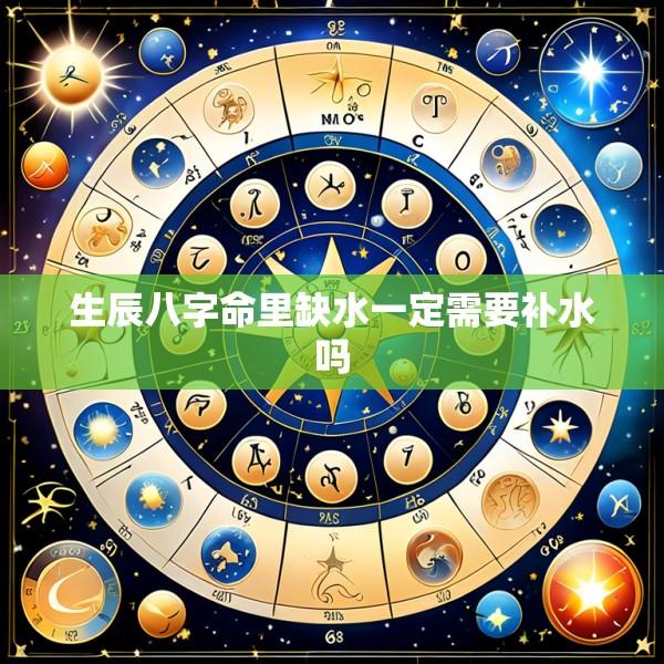 生辰八字命里缺水一定需要补水吗