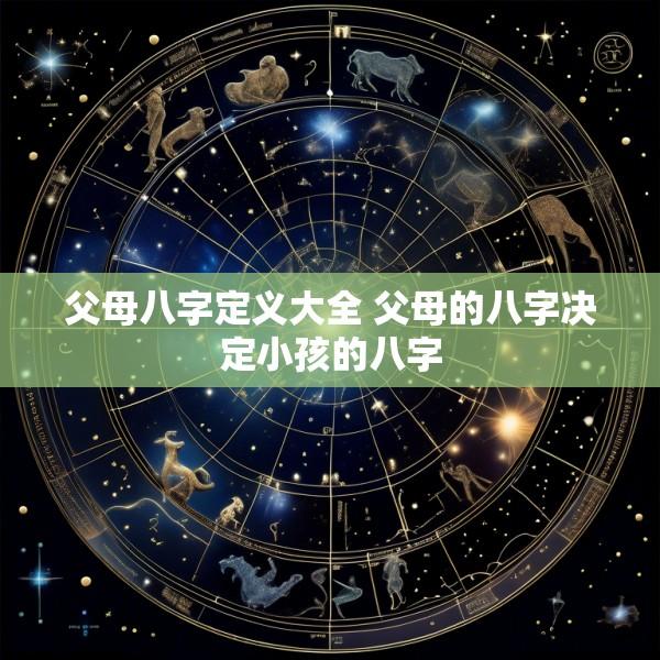 父母八字定义大全 父母的八字决定小孩的八字