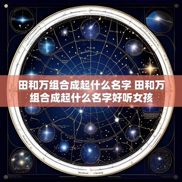 田和万组合成起什么名字 田和万组合成起什么名字好听女孩