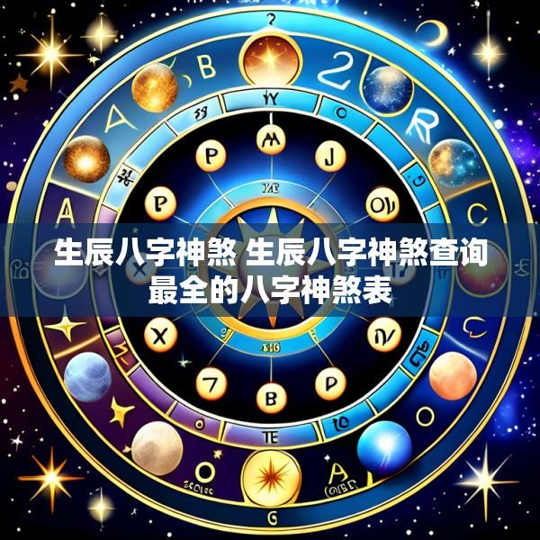 生辰八字神煞 生辰八字神煞查询最全的八字神煞表