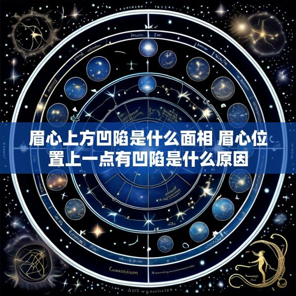 眉心上方凹陷是什么面相 眉心位置上一点有凹陷是什么原因