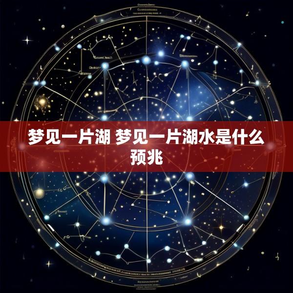 梦见一片湖 梦见一片湖水是什么预兆