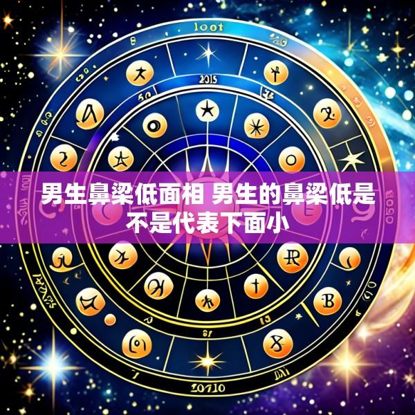 男生鼻梁低面相 男生的鼻梁低是不是代表下面小