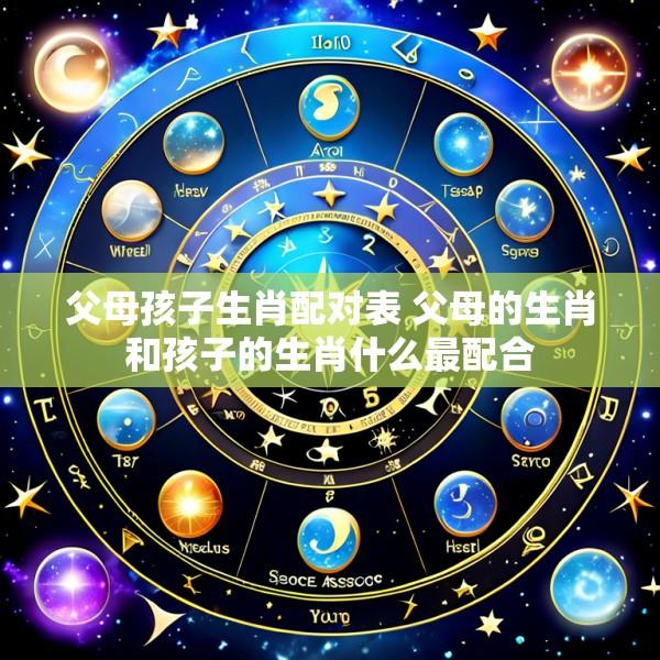 父母孩子生肖配对表 父母的生肖和孩子的生肖什么最配合