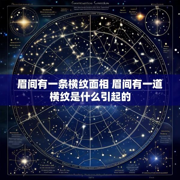 眉间有一条横纹面相 眉间有一道横纹是什么引起的