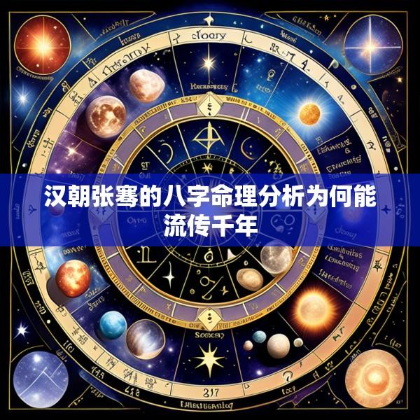汉朝张骞的八字命理分析为何能流传千年