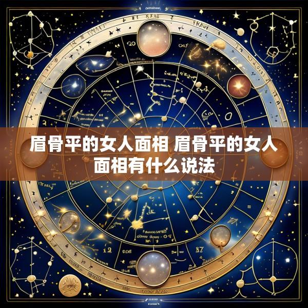 眉骨平的女人面相 眉骨平的女人面相有什么说法