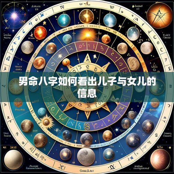 男命八字如何看出儿子与女儿的信息