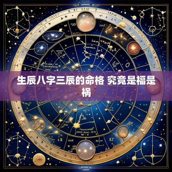 生辰八字三辰的命格 究竟是福是祸