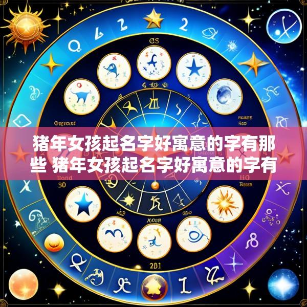 猪年女孩起名字好寓意的字有那些 猪年女孩起名字好寓意的字有那些好听