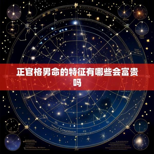 正官格男命的特征有哪些会富贵吗
